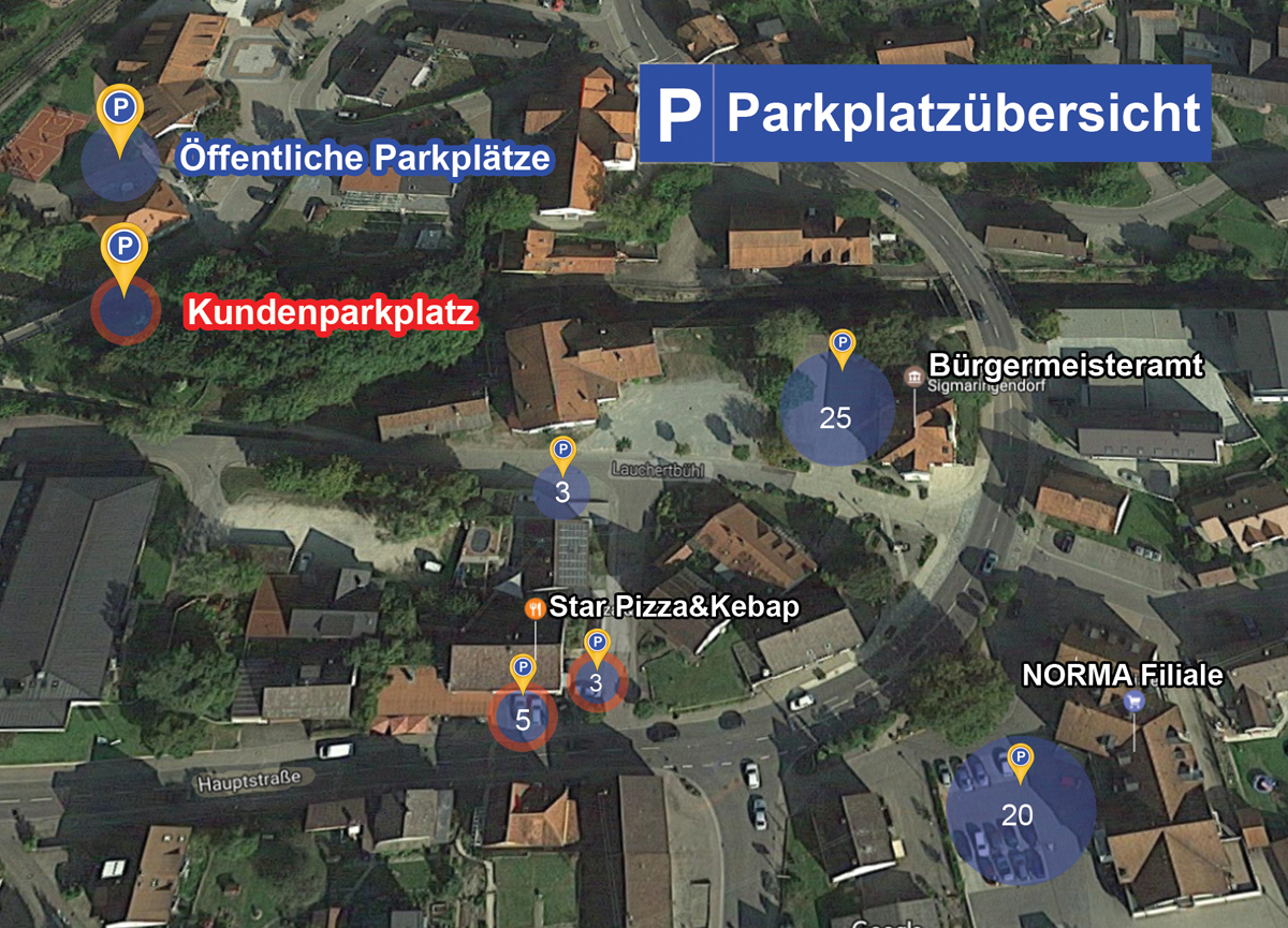 Parkplatzübersicht